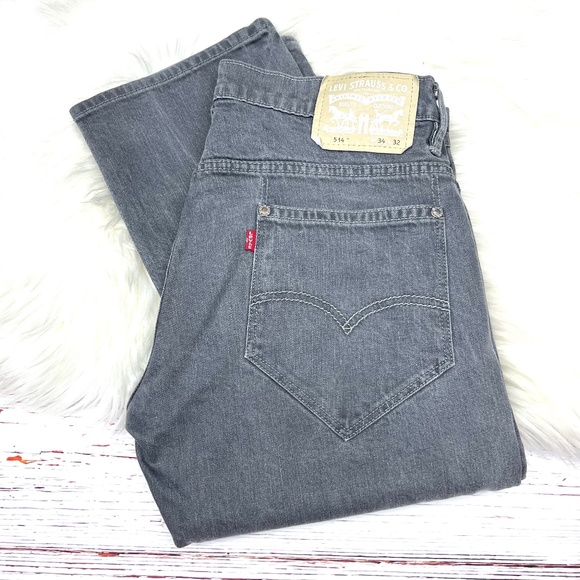 Levi's Other - 👖Like New |•LEVI’S•| Grey 514 Straight Leg Jeans 34x30 👖